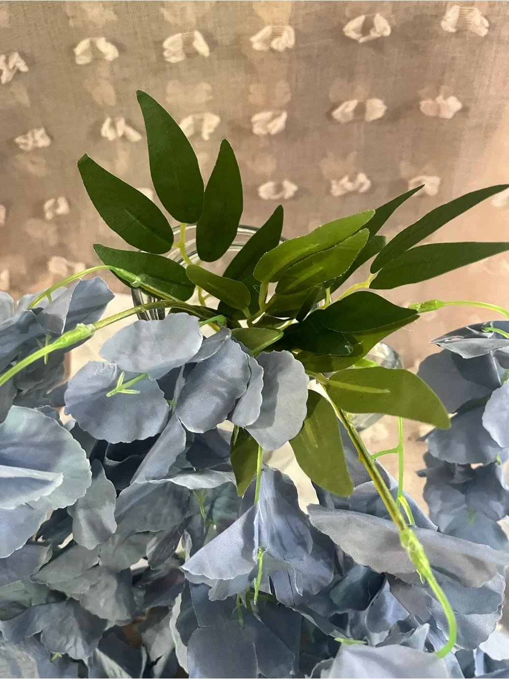 Blue Artificial Wisteria Drapy  - Home Accents